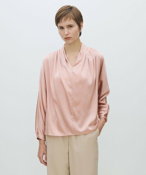 TOMORROWLAND / トゥモローランド シャツ・ブラウス | ウォッシャブルサテン ドレープブラウス | 詳細2