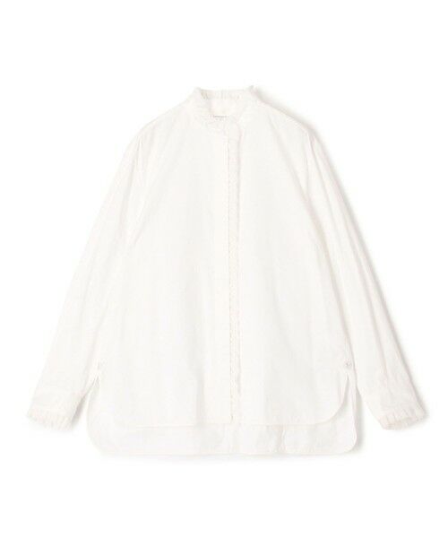 TOMORROWLAND / トゥモローランド シャツ・ブラウス | 【WEB先行予約】コットンピケ フリルカラーブラウス(11 ホワイト)