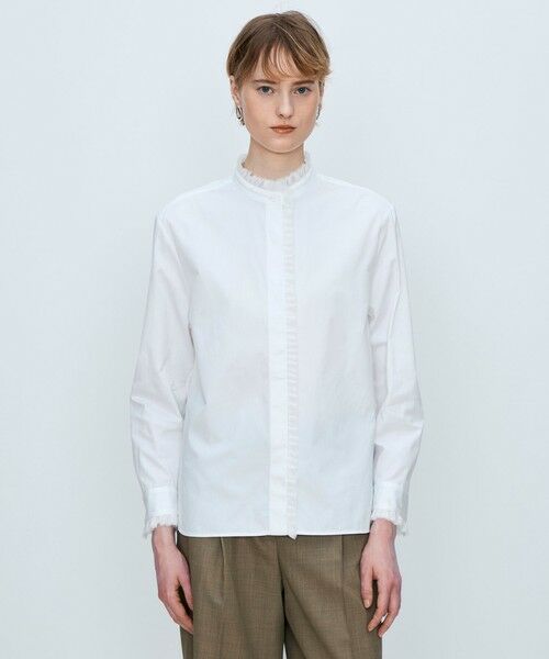 TOMORROWLAND / トゥモローランド シャツ・ブラウス | 【WEB先行予約】コットンピケ フリルカラーブラウス | 詳細2