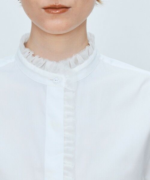 TOMORROWLAND / トゥモローランド シャツ・ブラウス | 【WEB先行予約】コットンピケ フリルカラーブラウス | 詳細5