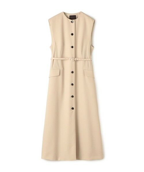 TOMORROWLAND / トゥモローランド ロング・マキシ丈ワンピース | 【WEB先行予約】ブロークンオックス ジレワンピース(41 ベージュ)