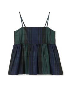 TOMORROWLAND / トゥモローランド その他トップス | シルクタフタチェック キャミソールトップス