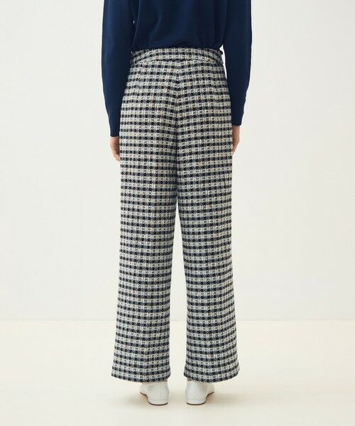 TOMORROWLAND / トゥモローランド その他パンツ | 【WEB先行予約】クロレギンガムチェック ワイドストレートパンツ | 詳細5