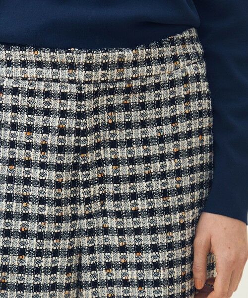 TOMORROWLAND / トゥモローランド その他パンツ | 【WEB先行予約】クロレギンガムチェック ワイドストレートパンツ | 詳細6