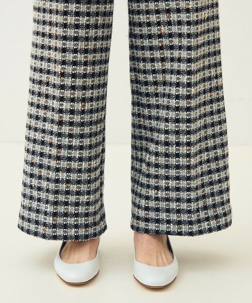 TOMORROWLAND / トゥモローランド その他パンツ | 【WEB先行予約】クロレギンガムチェック ワイドストレートパンツ | 詳細9