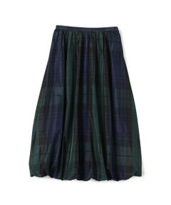 TOMORROWLAND / トゥモローランド ロング・マキシ丈スカート | シルクタフタチェック バルーンスカート
