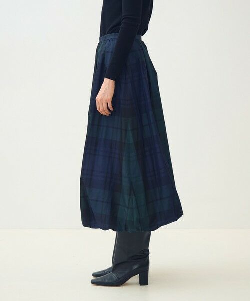 TOMORROWLAND / トゥモローランド ロング・マキシ丈スカート | シルクタフタチェック バルーンスカート | 詳細3