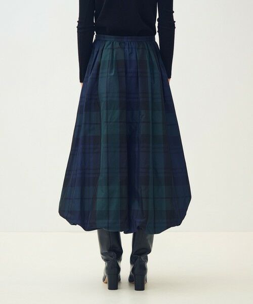 TOMORROWLAND / トゥモローランド ロング・マキシ丈スカート | シルクタフタチェック バルーンスカート | 詳細4