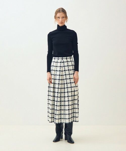 TOMORROWLAND / トゥモローランド ロング・マキシ丈スカート | タッタースパンコール タックバレルスカート | 詳細1