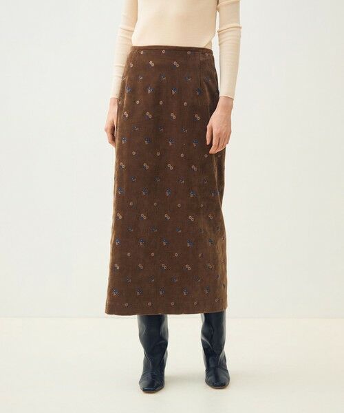 TOMORROWLAND / トゥモローランド ロング・マキシ丈スカート | フルーロンベル Iラインスカート | 詳細2