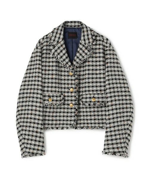 TOMORROWLAND / トゥモローランド その他アウター | 【WEB先行予約】クロレギンガムチェック ショートジャケット(18 ブラック系)