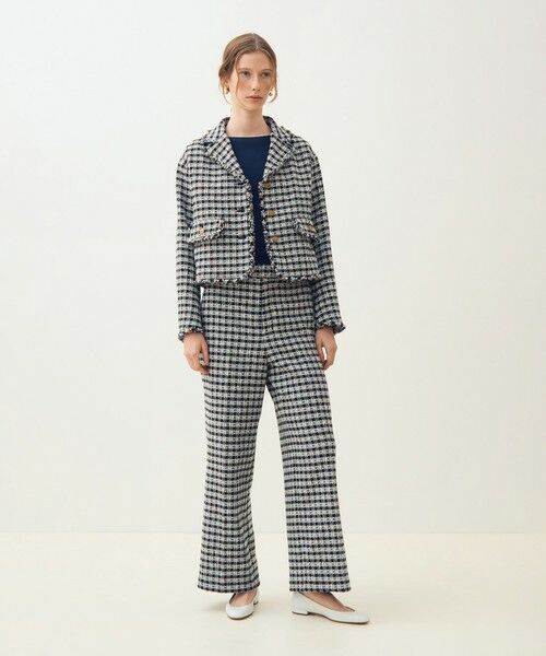 TOMORROWLAND / トゥモローランド その他アウター | 【WEB先行予約】クロレギンガムチェック ショートジャケット | 詳細1