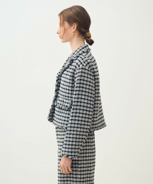 TOMORROWLAND / トゥモローランド その他アウター | 【WEB先行予約】クロレギンガムチェック ショートジャケット | 詳細3