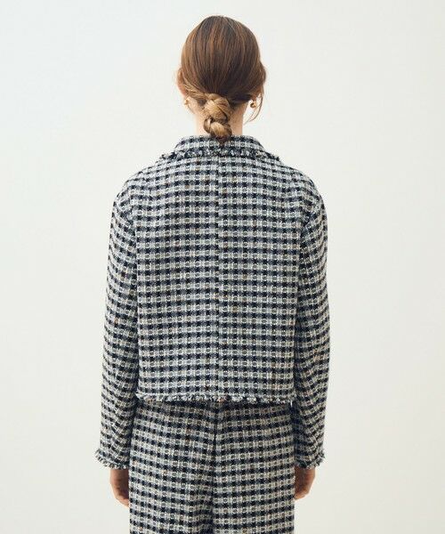 TOMORROWLAND / トゥモローランド その他アウター | 【WEB先行予約】クロレギンガムチェック ショートジャケット | 詳細4