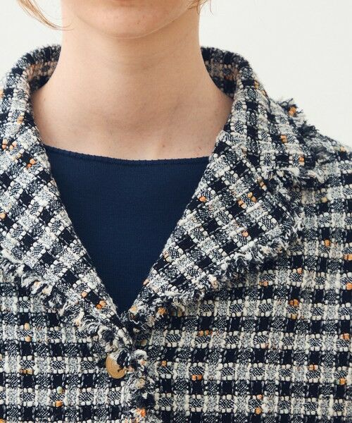 TOMORROWLAND / トゥモローランド その他アウター | 【WEB先行予約】クロレギンガムチェック ショートジャケット | 詳細6