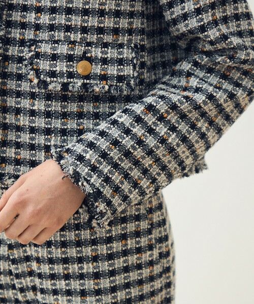 TOMORROWLAND / トゥモローランド その他アウター | 【WEB先行予約】クロレギンガムチェック ショートジャケット | 詳細7