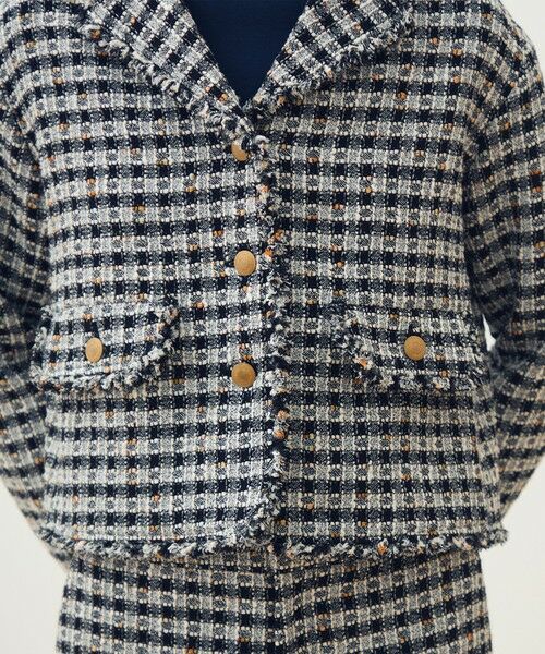 TOMORROWLAND / トゥモローランド その他アウター | 【WEB先行予約】クロレギンガムチェック ショートジャケット | 詳細9