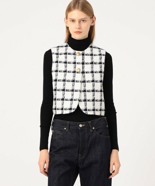 TOMORROWLAND / トゥモローランド ベスト | タッタースパンコール 2-wayジレ | 詳細11