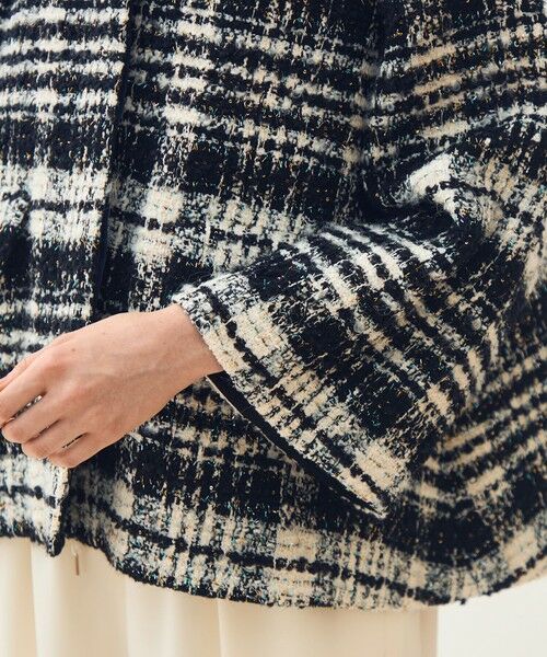 TOMORROWLAND / トゥモローランド その他アウター | オーロラグレンチェック Aラインコート | 詳細7