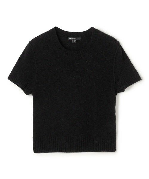 TOMORROWLAND / トゥモローランド ニット・セーター | ソフトフェザーウェイト カシミヤ ハーフスリーブニット WOKC3186(19 ブラック)
