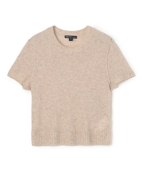 TOMORROWLAND / トゥモローランド ニット・セーター | ソフトフェザーウェイト カシミヤ ハーフスリーブニット WOKC3186(41 ライトベージュ)