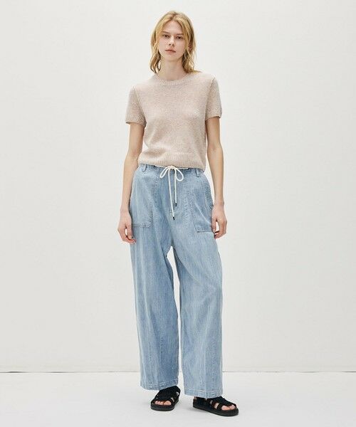 TOMORROWLAND / トゥモローランド ニット・セーター | ソフトフェザーウェイト カシミヤ ハーフスリーブニット WOKC3186 | 詳細1