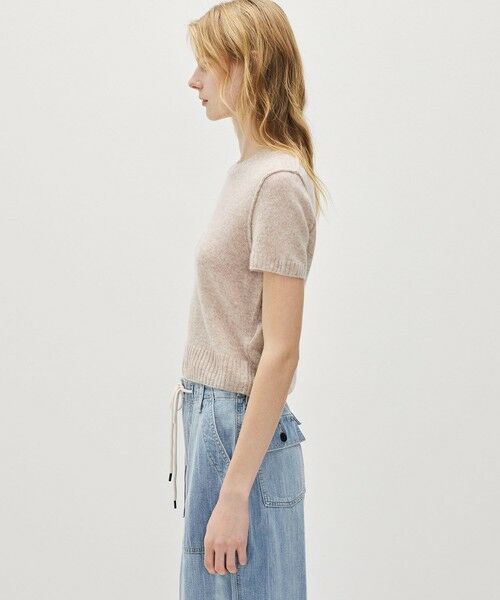 TOMORROWLAND / トゥモローランド ニット・セーター | ソフトフェザーウェイト カシミヤ ハーフスリーブニット WOKC3186 | 詳細3
