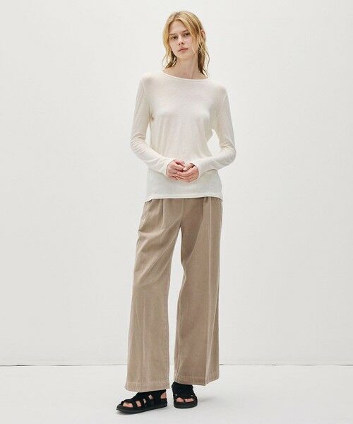 TOMORROWLAND / トゥモローランド その他パンツ | リブウエスト ワイドレッグパンツ WCGT1099 | 詳細1