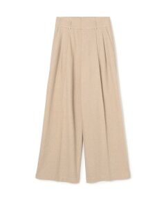 TOMORROWLAND / トゥモローランド スラックス・ドレスパンツ | ウールカシミヤブレンド プリーツトラウザーパンツ WWWF1096