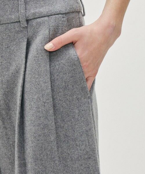 TOMORROWLAND / トゥモローランド スラックス・ドレスパンツ | ウールカシミヤブレンド プリーツトラウザーパンツ WWWF1096 | 詳細7