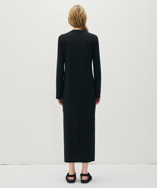 TOMORROWLAND / トゥモローランド ロング・マキシ丈ワンピース | メランジジャージーロングスリーブドレス WMTP6986 | 詳細3