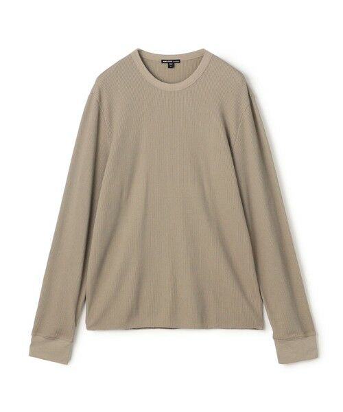 TOMORROWLAND / トゥモローランド カットソー | コットンリネンワッフル ロングスリーブカットソー MCLW3747（43 ベージュ）