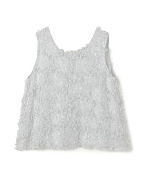 TOMORROWLAND / トゥモローランド シャツ・ブラウス | ブルームエンブロイダリー スリーブレスブラウス（15 グレー）