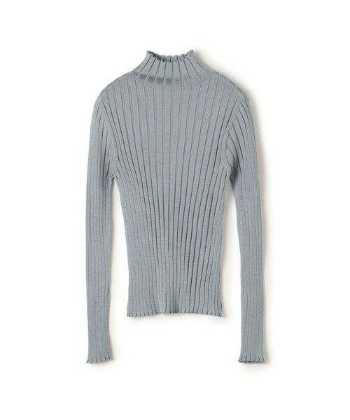 TOMORROWLAND / トゥモローランド ニット・セーター | ドメスティックスパンシルク ビルドネックプルオーバー(63 ライトブルー)