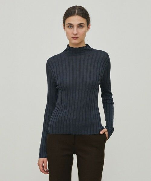 TOMORROWLAND / トゥモローランド ニット・セーター | ドメスティックスパンシルク ビルドネックプルオーバー | 詳細2