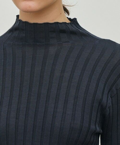 TOMORROWLAND / トゥモローランド ニット・セーター | ドメスティックスパンシルク ビルドネックプルオーバー | 詳細5