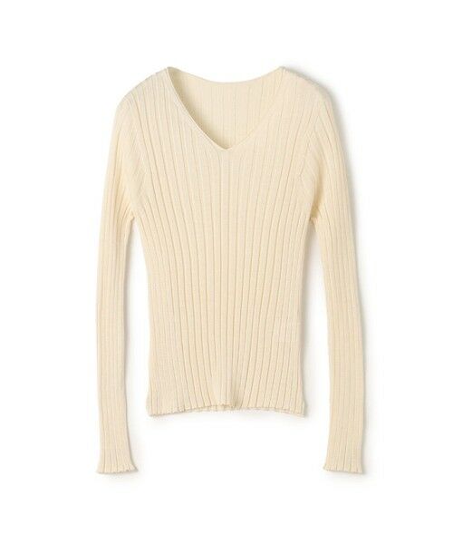 TOMORROWLAND / トゥモローランド ニット・セーター | ドメスティックスパンシルク Vネックプルオーバー(11 ホワイト)
