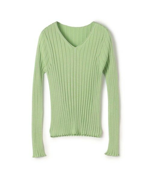 TOMORROWLAND / トゥモローランド ニット・セーター | ドメスティックスパンシルク Vネックプルオーバー(53 グリーン)