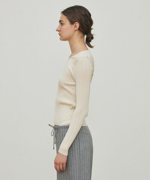 TOMORROWLAND / トゥモローランド ニット・セーター | ドメスティックスパンシルク Vネックプルオーバー | 詳細3