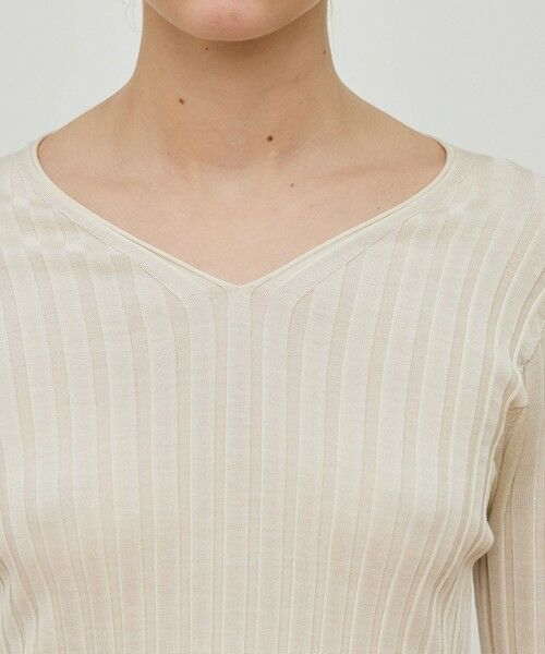 TOMORROWLAND / トゥモローランド ニット・セーター | ドメスティックスパンシルク Vネックプルオーバー | 詳細5