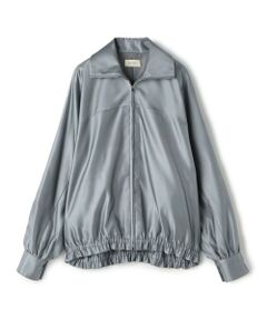 TOMORROWLAND / トゥモローランド ブルゾン | トリアセテートシルクサテン ジップアップブルゾン