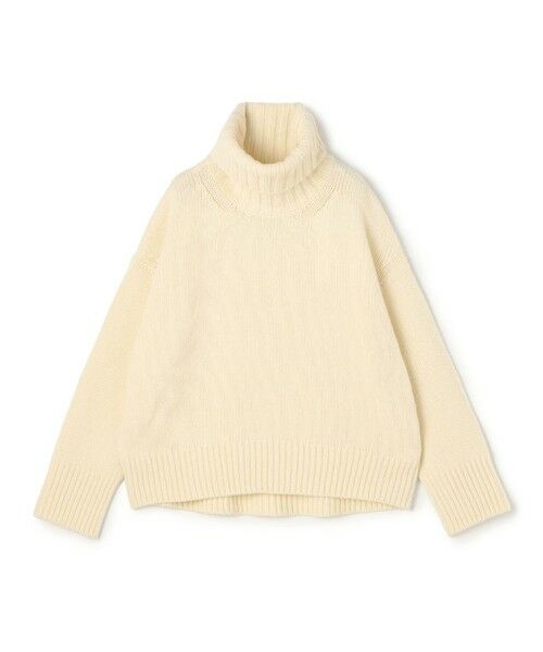 TOMORROWLAND / トゥモローランド ニット・セーター | ファインウール タートルネックプルオーバー(11 ホワイト)