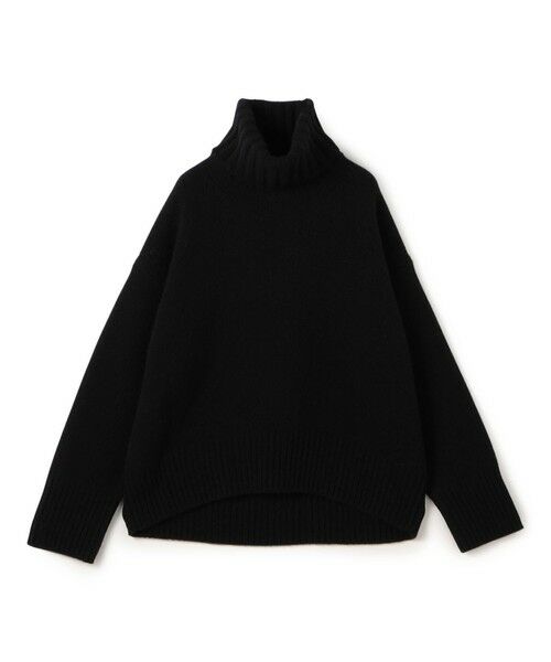TOMORROWLAND / トゥモローランド ニット・セーター | ファインウール タートルネックプルオーバー(19 ブラック)
