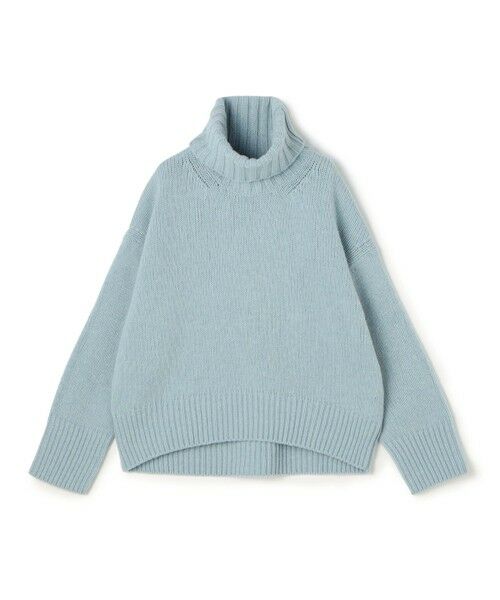 TOMORROWLAND / トゥモローランド ニット・セーター | ファインウール タートルネックプルオーバー(63 ライトブルー)