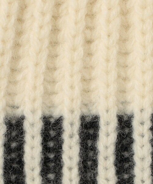 TOMORROWLAND / トゥモローランド カーディガン・ボレロ | パーシャルストライプ Vネックカーディガン | 詳細12