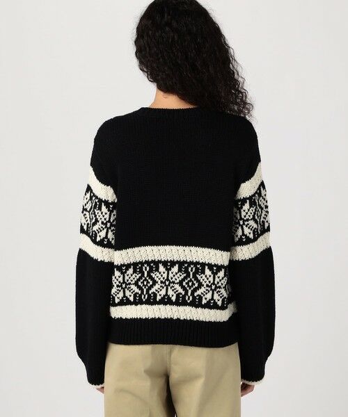 TOMORROWLAND / トゥモローランド ニット・セーター | モノトーンジャカード クルーネックプルオーバー | 詳細4