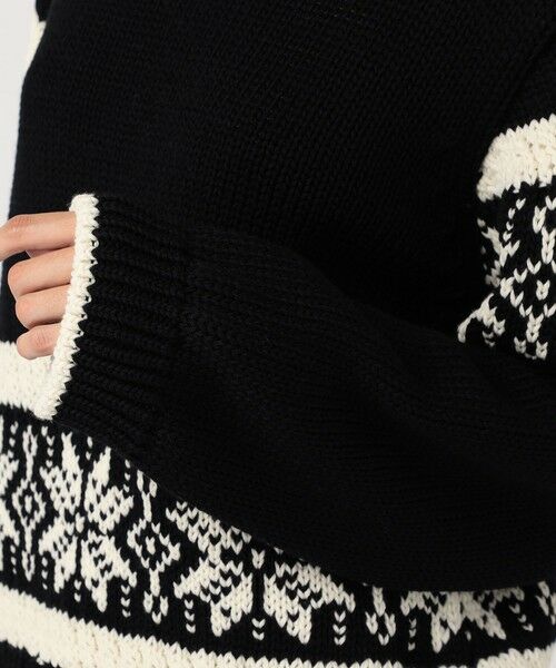 TOMORROWLAND / トゥモローランド ニット・セーター | モノトーンジャカード クルーネックプルオーバー | 詳細7
