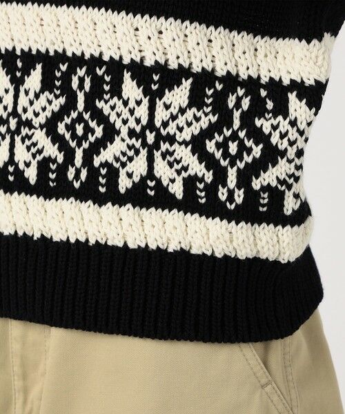 TOMORROWLAND / トゥモローランド ニット・セーター | モノトーンジャカード クルーネックプルオーバー | 詳細8