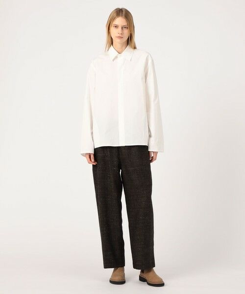 TOMORROWLAND / トゥモローランド その他パンツ | フラックスフラノ イージーストレートパンツ | 詳細1