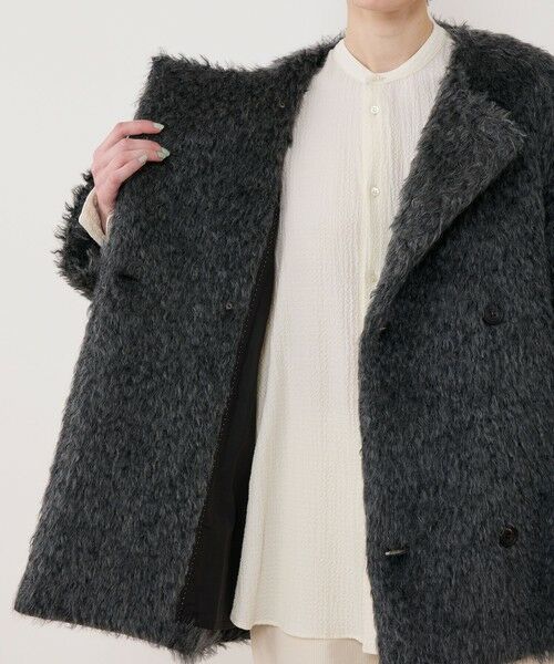 TOMORROWLAND / トゥモローランド その他アウター | ルスクアンゴラ カラーレスコート | 詳細5